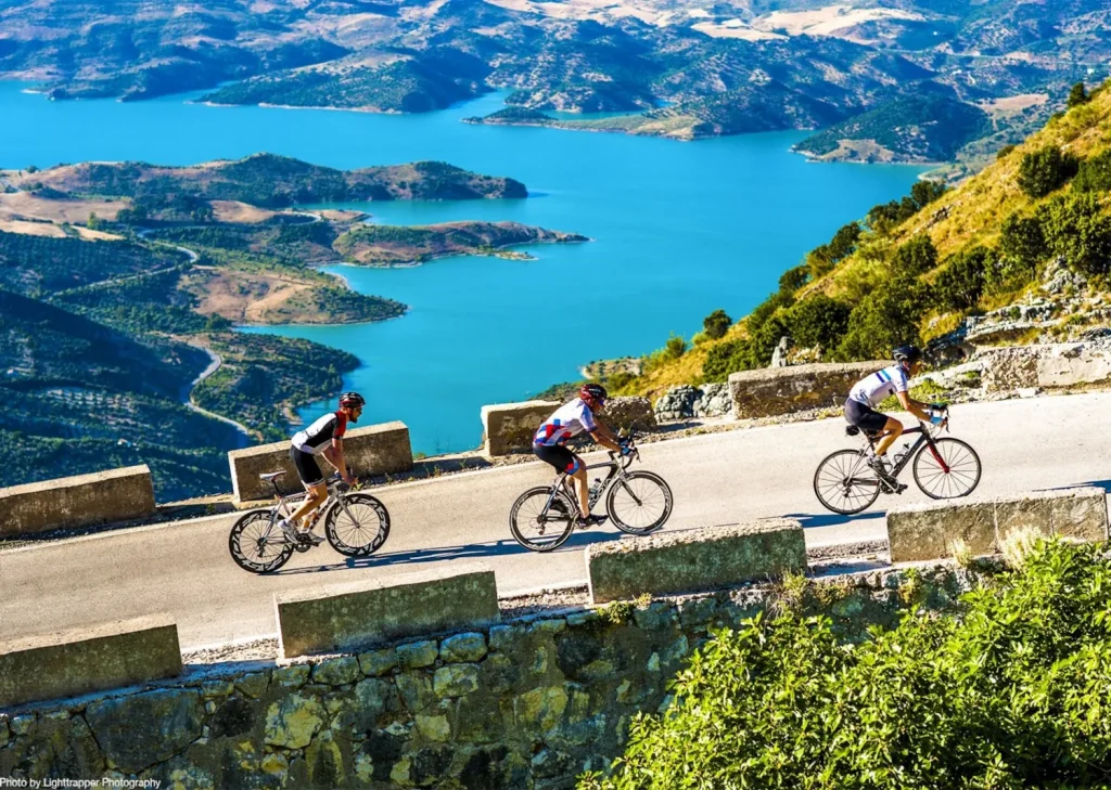 cyclists in Andalucia